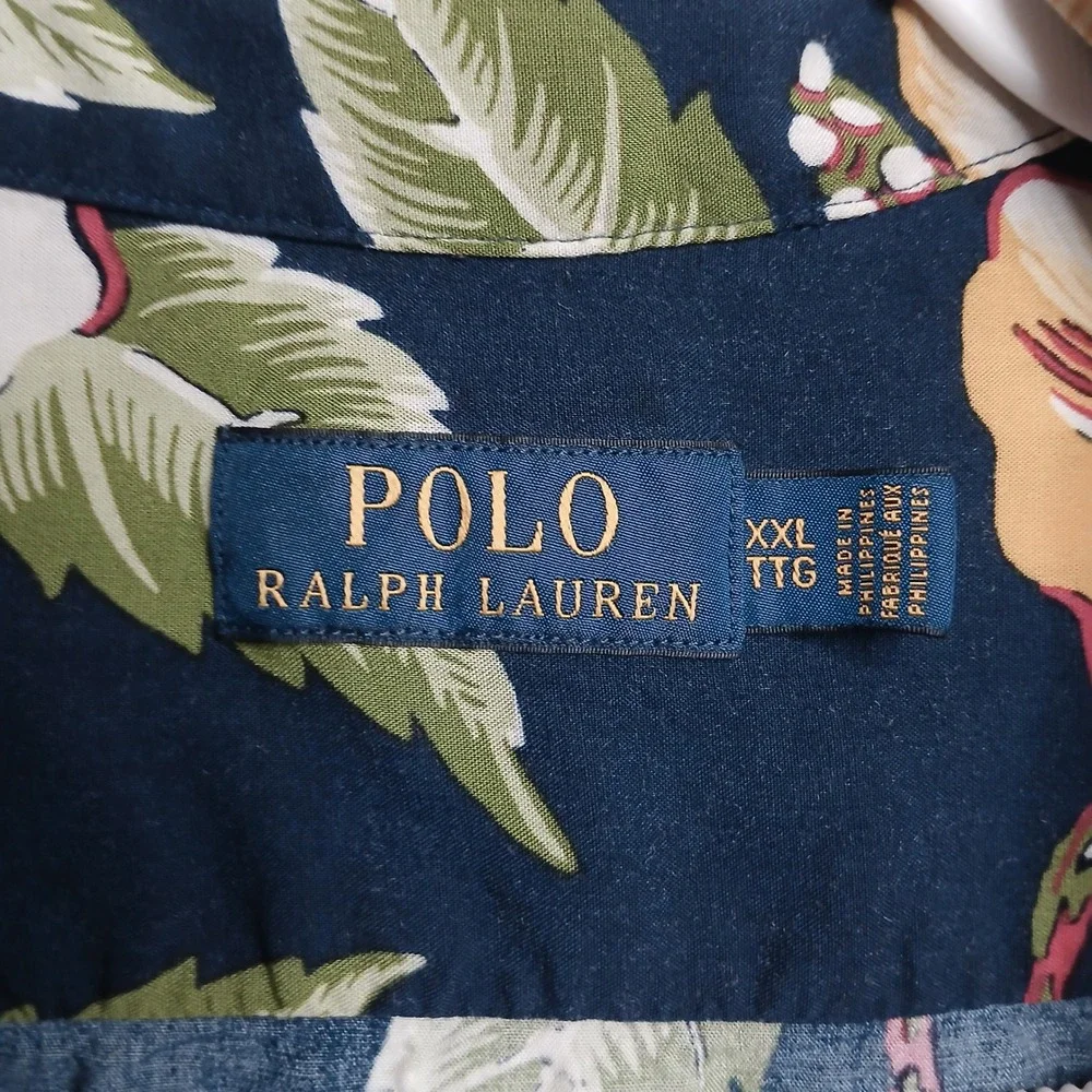 Polo Ralph Lauren Men's XXL Tropical‎ Floral Hawaiian Button Down Shirt